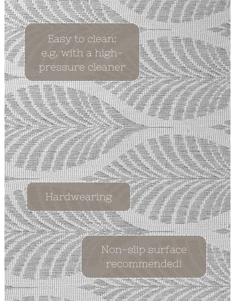 Dywan odpowiedni na zewnątrz w szaro-śmietankowym kolorze 200x290 cm Duet Liora – NORTHRUGS