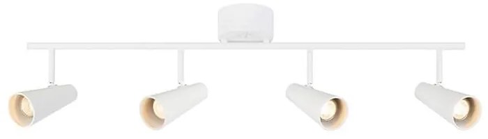 Biała lampa sufitowa Markslöjd Crest, szer. 93,5 cm