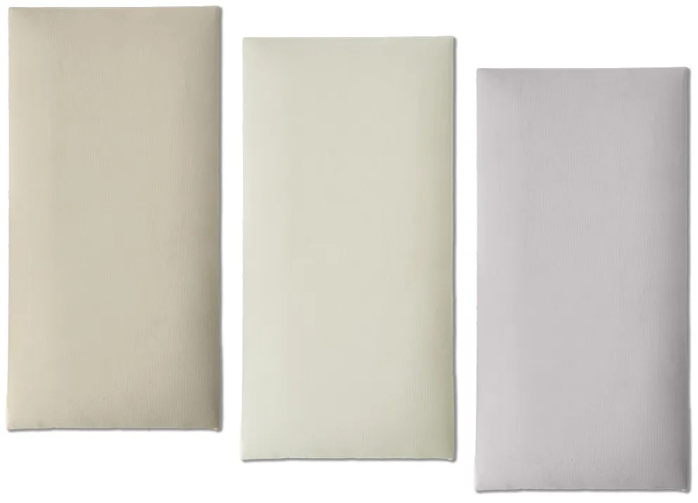 Tapicerowany panel ścienny FRAME PAROS 30x60 cm Kolor: Kremowy