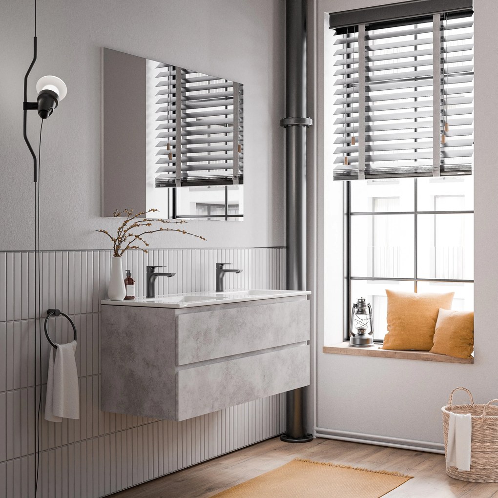 Szafka podumywalkowa AVA 120 cmZ ceramiczną umywalką