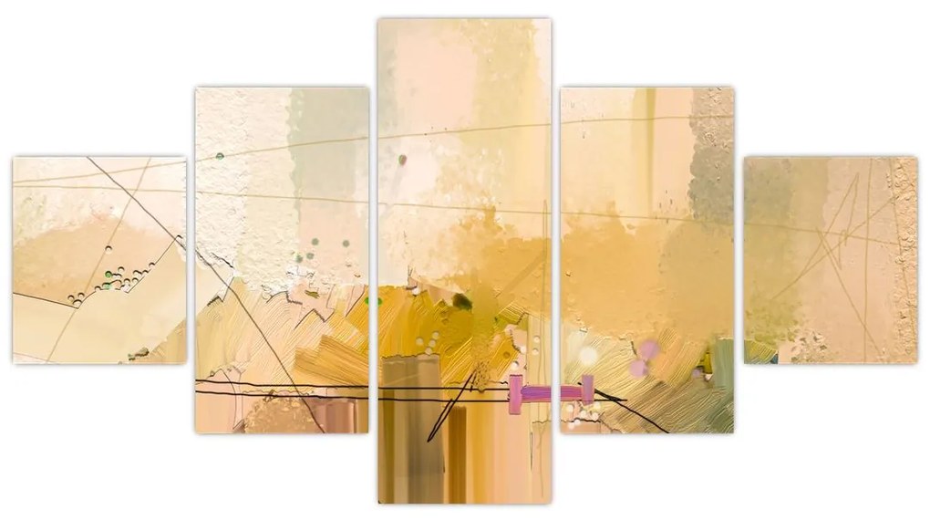Obraz - Abstrakcja, obraz olejny (125x70 cm)