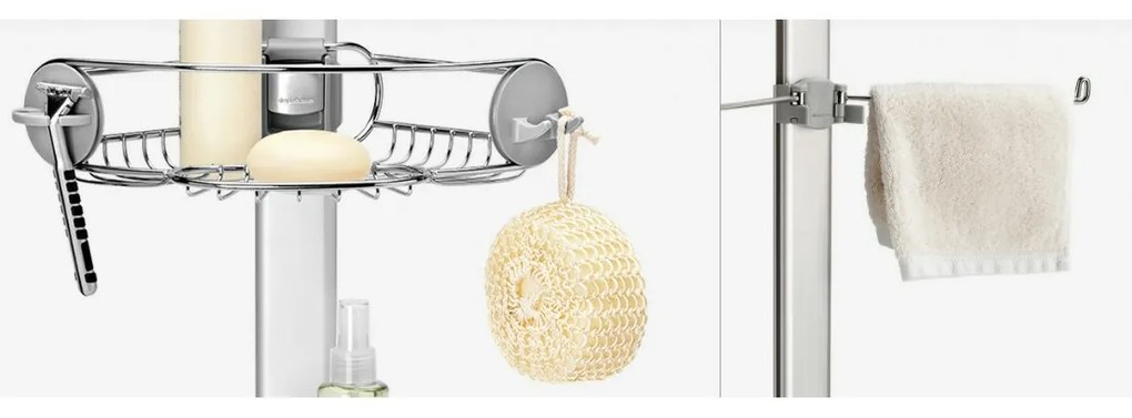 Simplehuman Narożny uchwyt pod prysznic