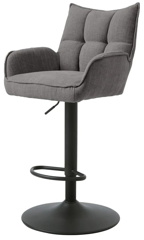 Szare hokery z regulowaną wysokością zestaw 2 szt. Marilla – Unique Furniture
