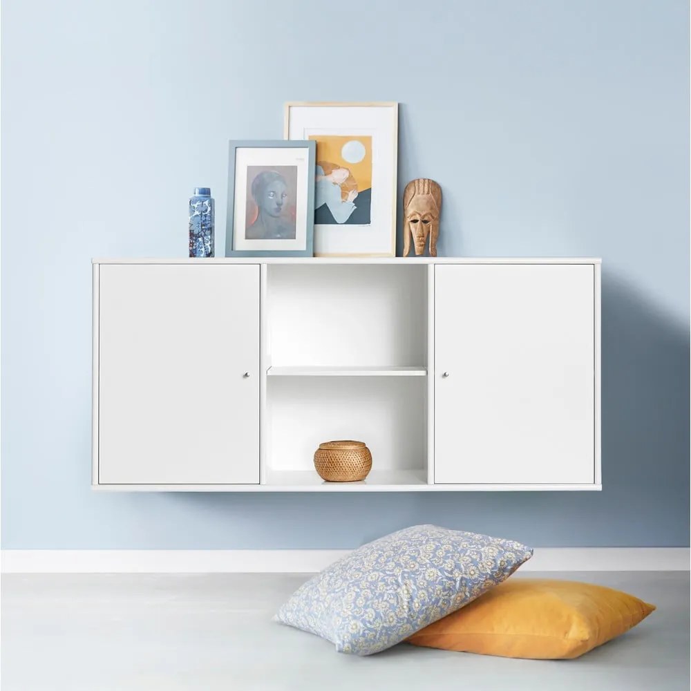 Biała niska komoda wisząca 133x61 cm Mistral – Hammel Furniture