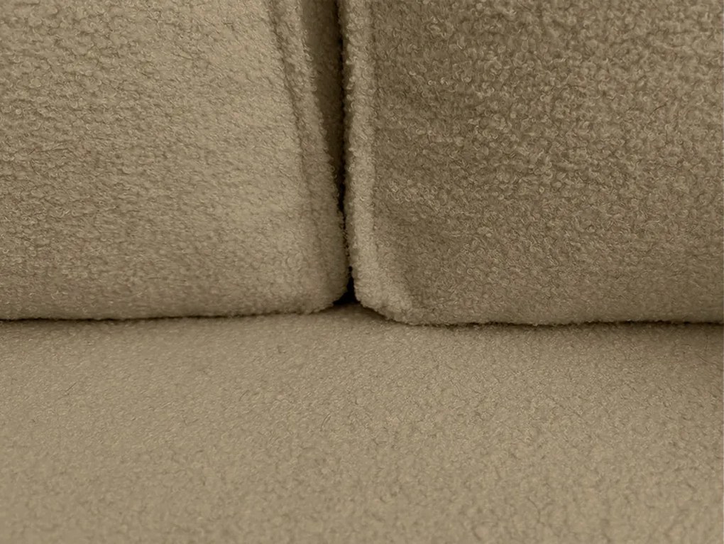 Rozkładana narożna sofa SMART BOUCLE 232x143 cm, ciemnobeżowa, uniwersalna