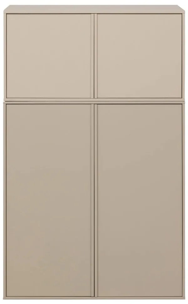 Kremowa szafa modułowa z litego drewna sosnowego 100x150 cm Daily – vtwonen