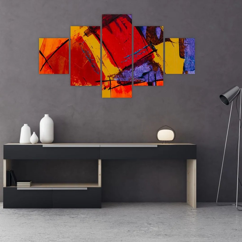 Obraz abstrakcji (125x70 cm)