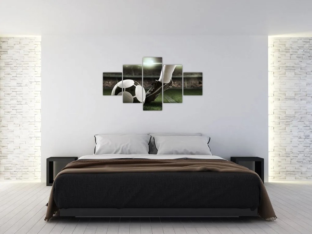 Obraz - Piłka nożna (125x70 cm)