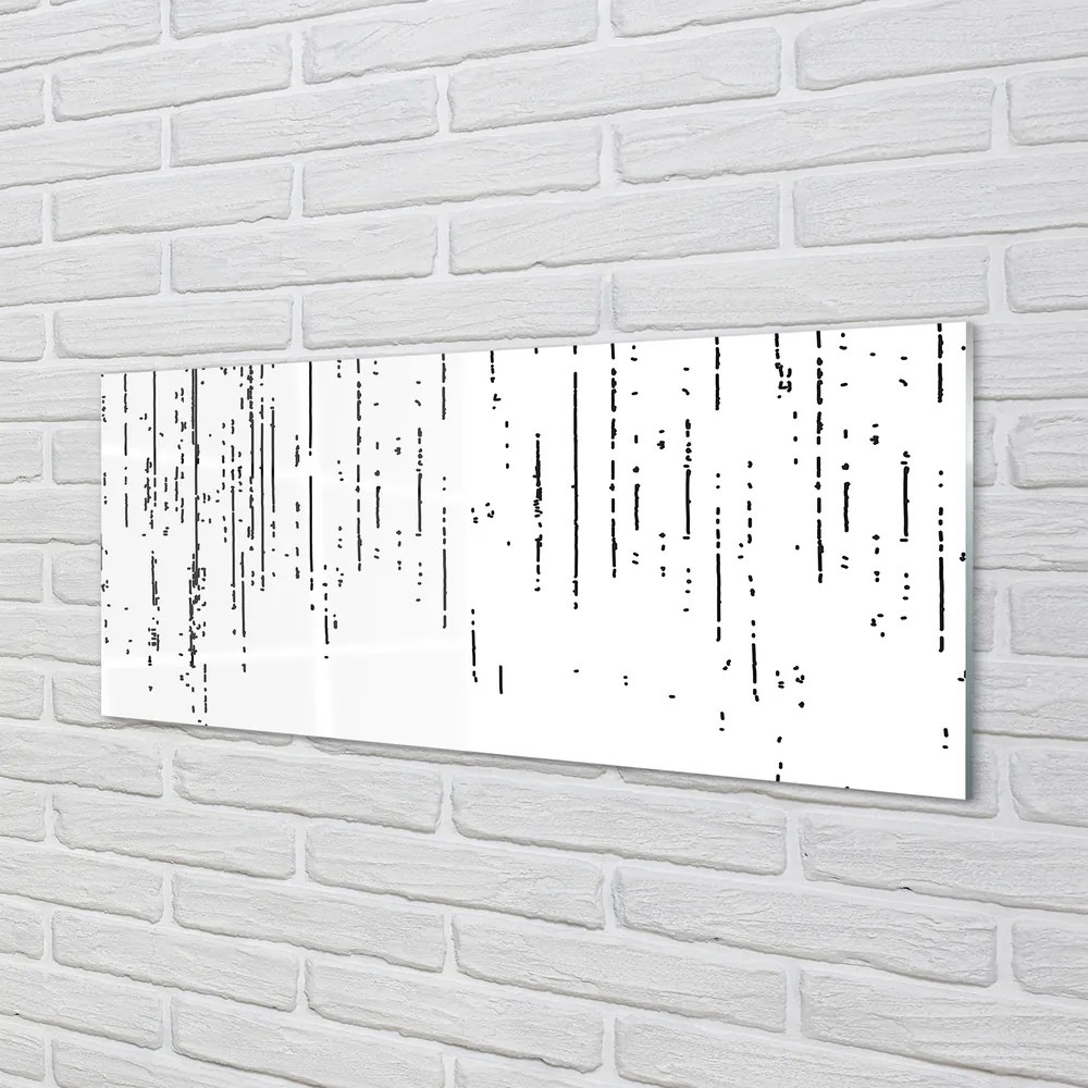 Szkło do Kuchni na Ścianę Nowoczesny Wzór w Kropki i Paski