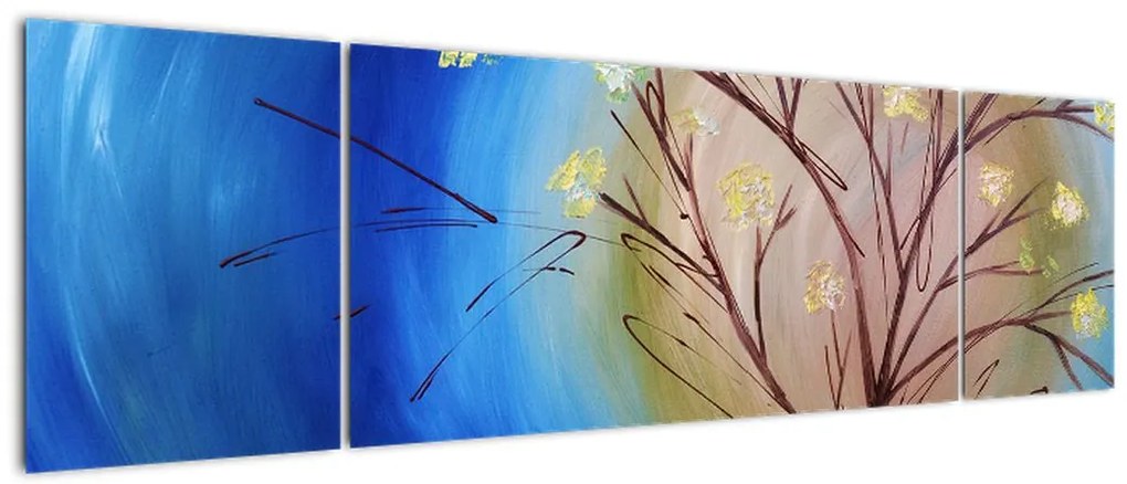 Obraz - Drzewo zakrywające słońce (170x50 cm)