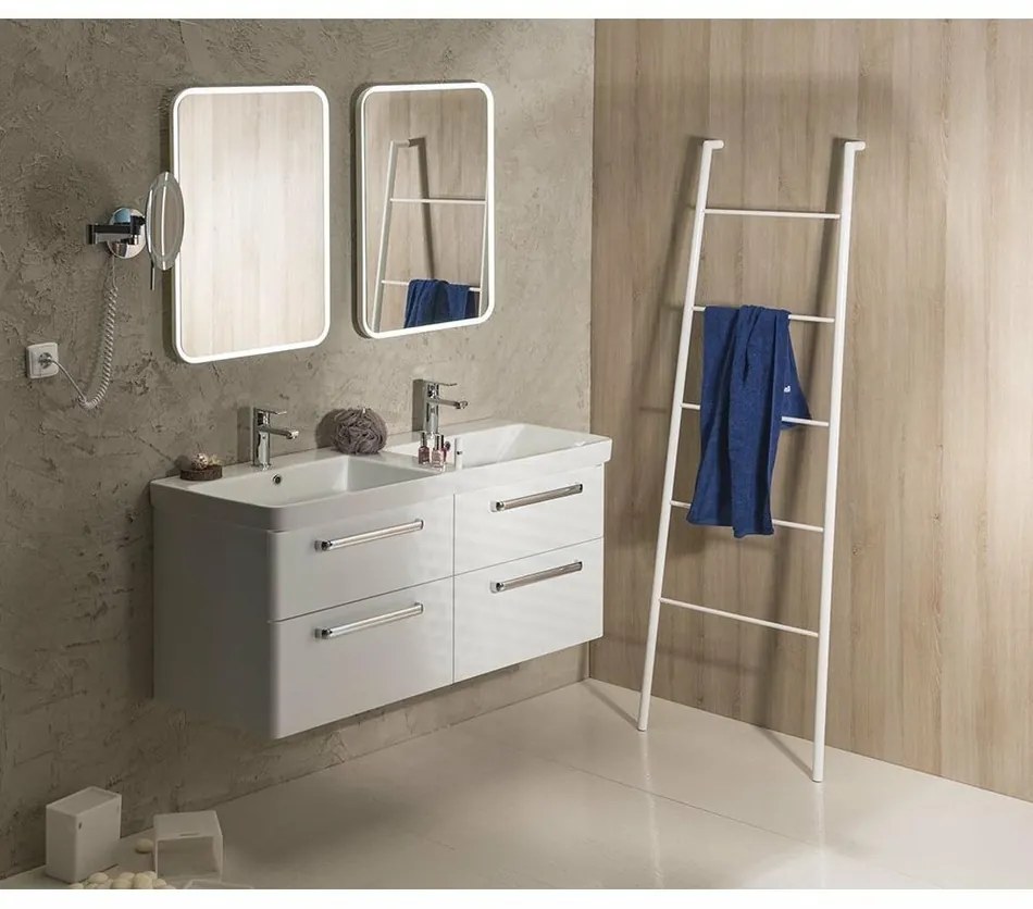 SAPHO SE101 Sega suszarka do ręczników 55 x 170 x7 cm, biała matowa