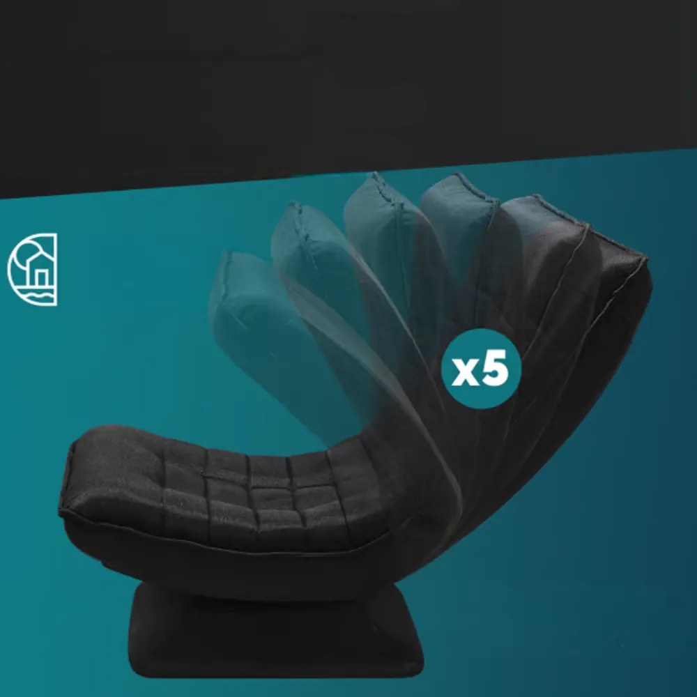 Leżanka ABERDEEN, 87x60x105cm, czarna Casaria