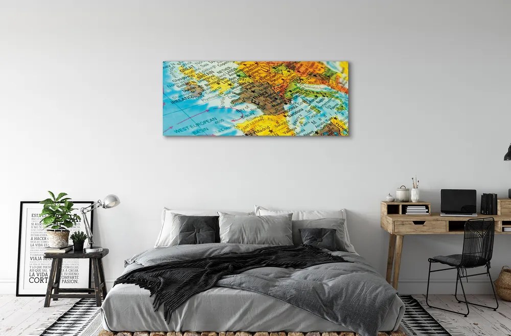 Obraz na płótnie Globus i Mapa