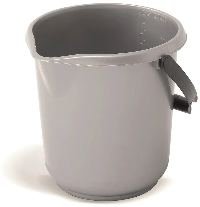 Szare wiadro Addis Clean, 10 l