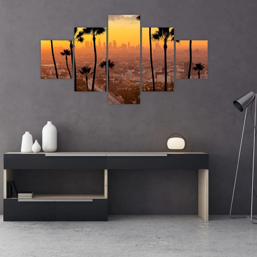 Obraz - Panorama Los Angeles (125x70 cm)