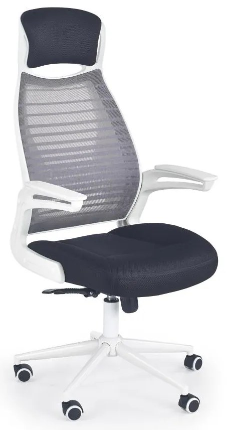 Krzesło biurowe TURI czarne/białe/szare