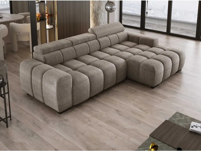 Narożnik BULL S - OMBO MINI Prawostronny z Elektryczną Regulacją EDEN 04