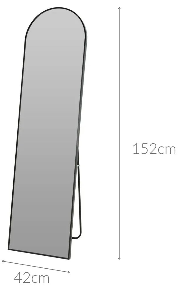 Stojące lustro z podparciem, 150 cm