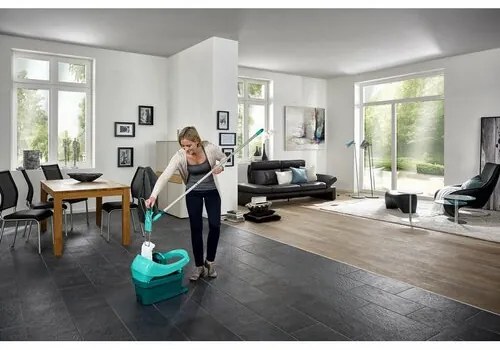 Leifheit Mop podłogowy Profi z wiadrem z integrowanymi kółkami 55096