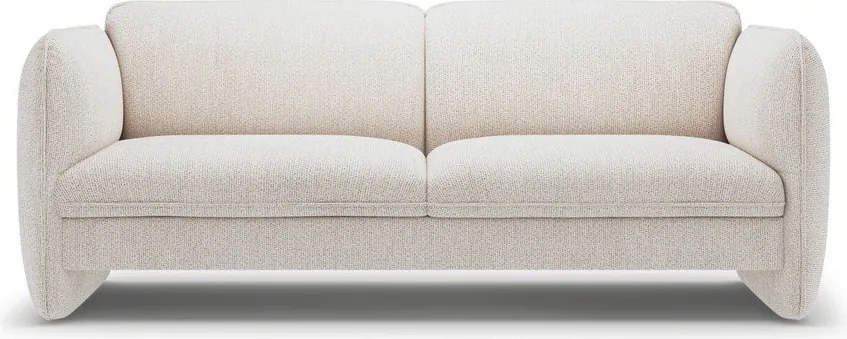 Kremowa sofa z tkaniny szenilowej 204 cm Georgia – Micadoni