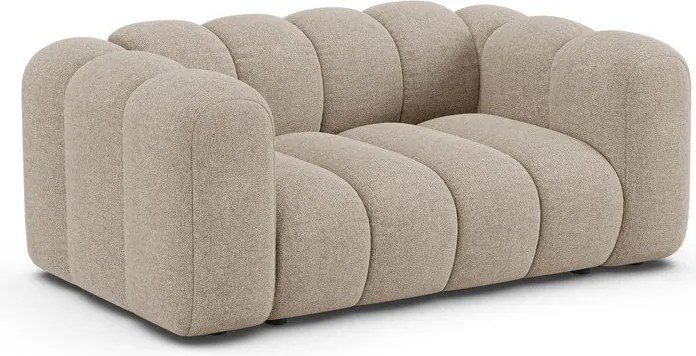 Beżowa sofa z tkaniny szenilowej 170 cm Lupine – Micadoni
