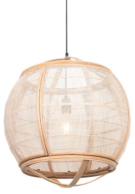 Orientalna lampa wisząca brązowa 50 cm - Pascal