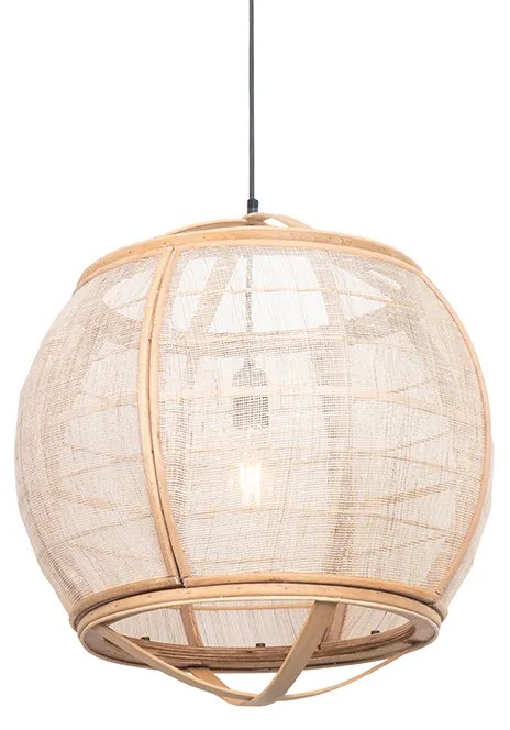 Orientalna lampa wisząca brązowa 50 cm - PascalKolonialny Oswietlenie wewnetrzne