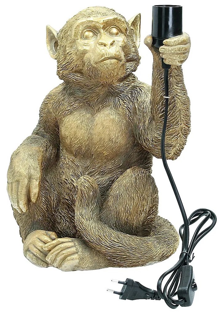 Lampa stołowa Gold Monkey 36cm