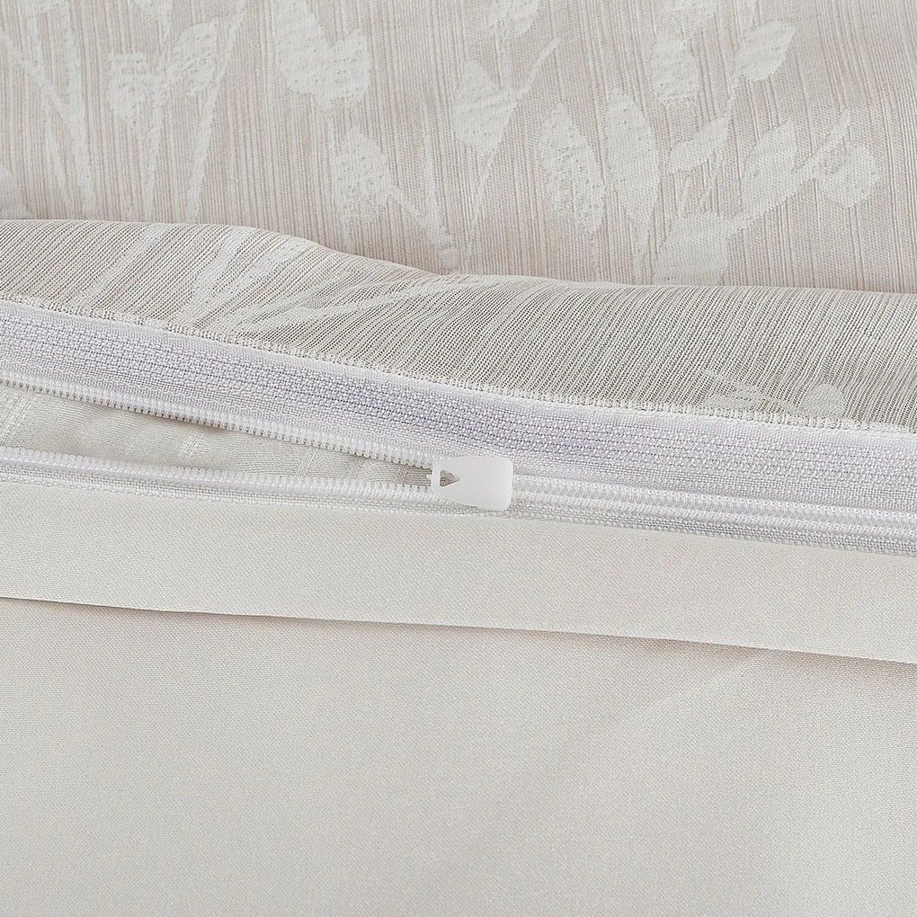 Pościel żakardowa Boston beżowy, 140 x 200 cm, 70 x 90 cm