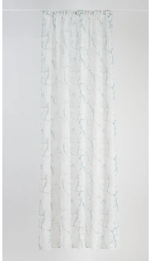 Kremowo-turkusowa firanka 140x260 cm Mizar – Mendola Fabrics