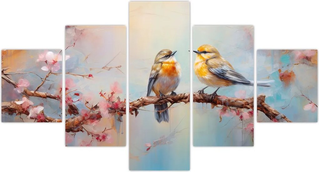 Obraz - Gołąbki (125x70 cm)