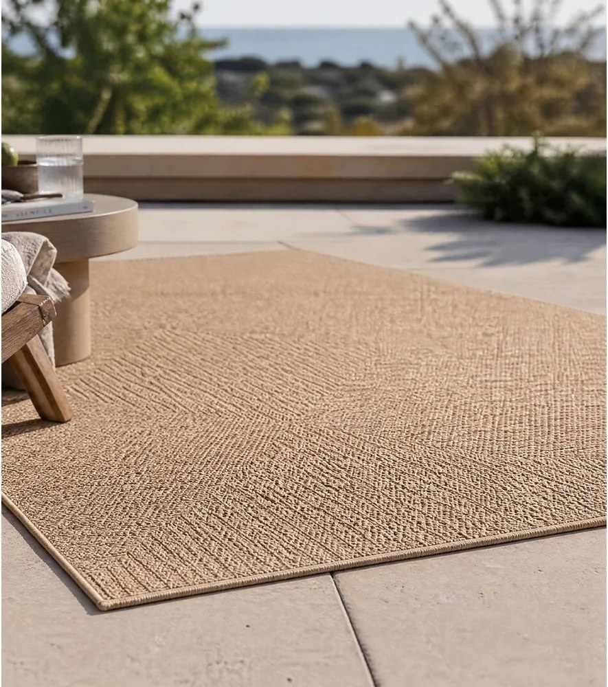 Brązowy dywan odpowiedni na zewnątrz 80x150 cm Timber 1404 – Ayyildiz Carpets