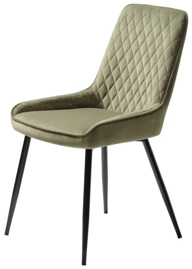 Zielone aksamitne krzesło Milton – Unique Furniture