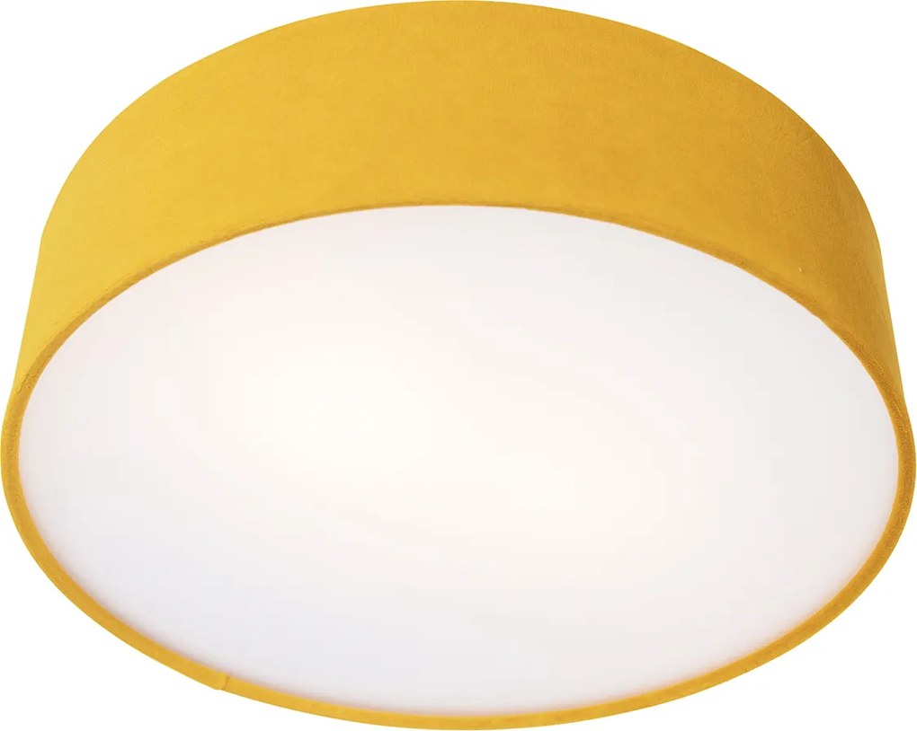 Inteligentna lampa sufitowa ochra 40 cm z 2 Wifi A60 - Drum