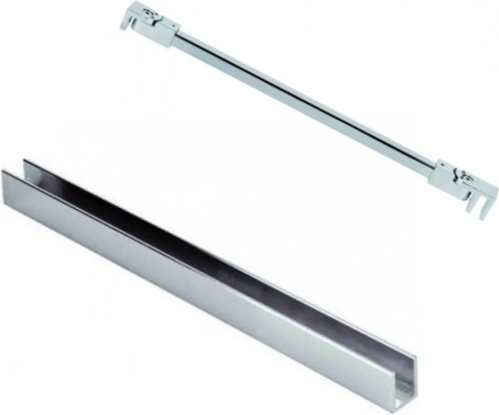 Ścianka prysznicowa WALK IN FIX niebieska prostokątna 8 mm Molis Classic Blue MASSI | rożne rozmiary : Kolor profili kabiny - złoty szczotkowany, Szerokość ścianki - 70 cm, Typ montażu - WALK in FIX (Do ściany)