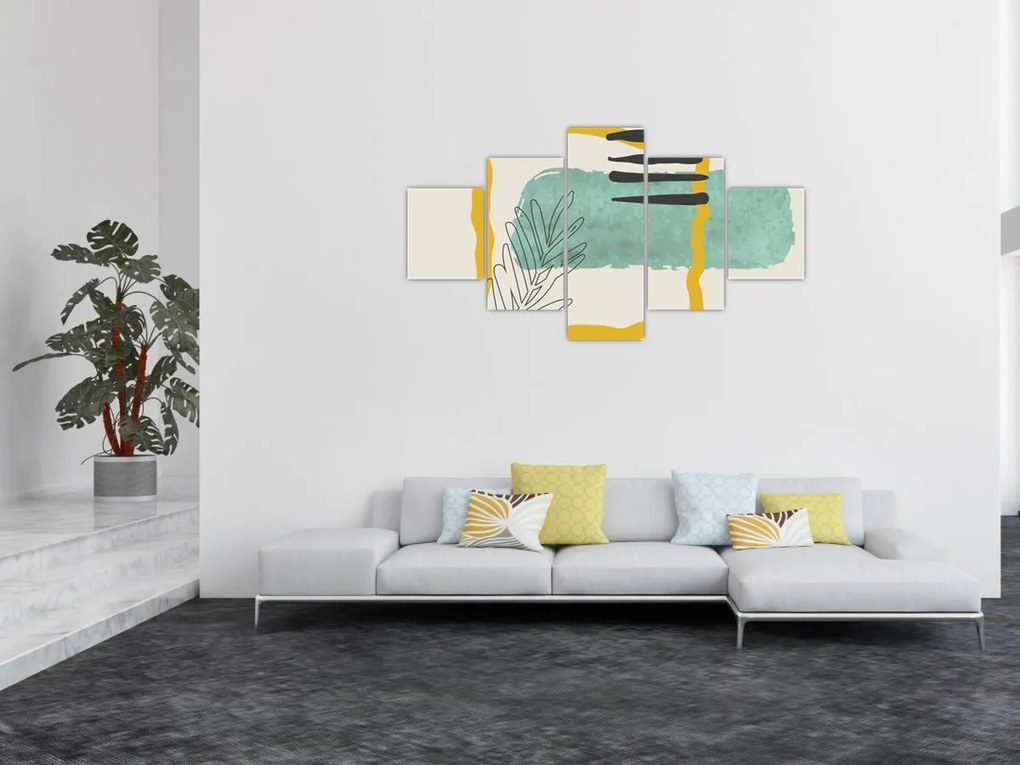 Obraz - Arkusze abstrakcyjne N⁰2 (125x70 cm)