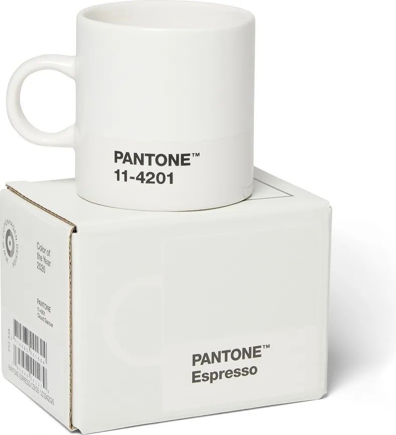 Biała ceramiczna filiżanka do espresso 120 ml Cloud Dancer - Pantone