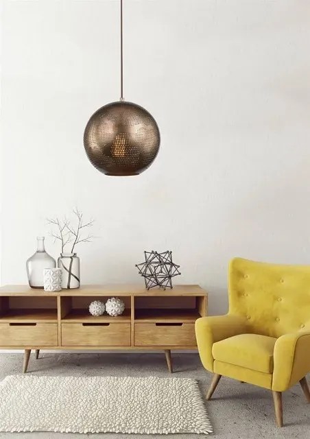Ażurowa metalowa lampa wisząca V065 E6-L18