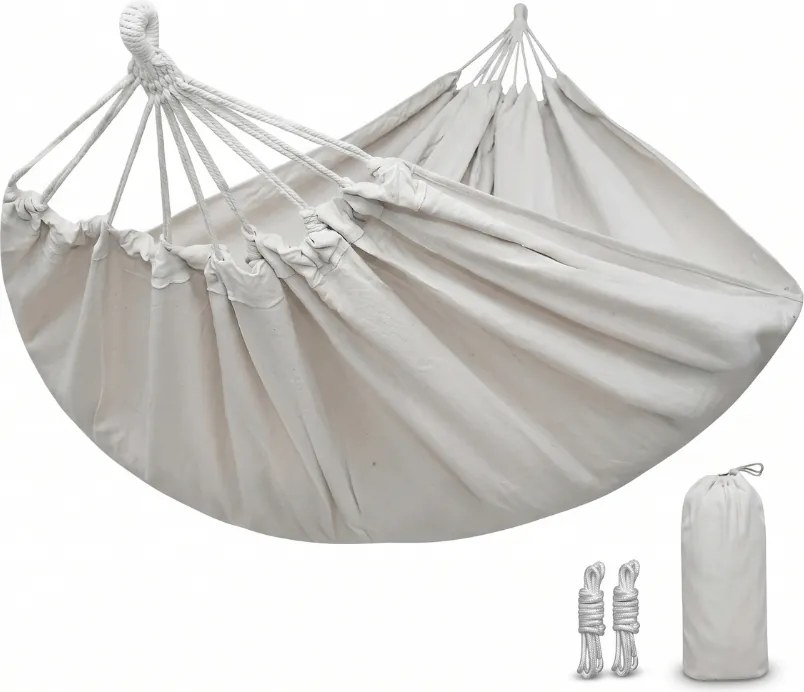 Hamak ZENVIO 200x80 cm, biały + torba gratis
