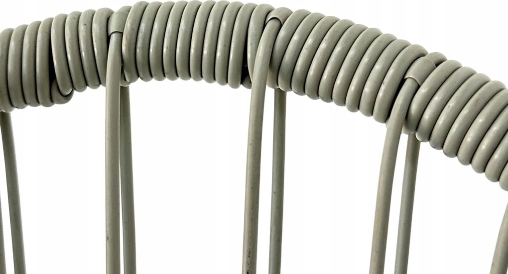 Żyłkowe krzesło ogrodowe dla dzieci Arjana, 66 cm, szare