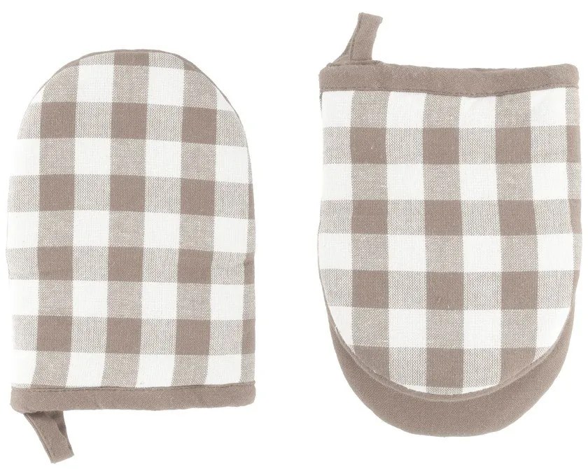 Bawełniana rękawice kuchenne zestaw 2 szt. Gingham – Tiseco Home Studio
