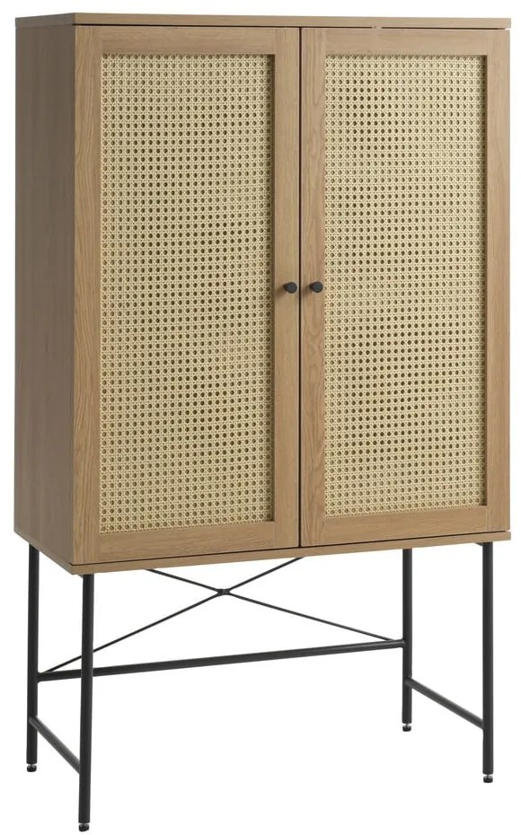 Szafka w dekorze dębu w naturalnym kolorze 80x135 cm Pensacola – Unique Furniture