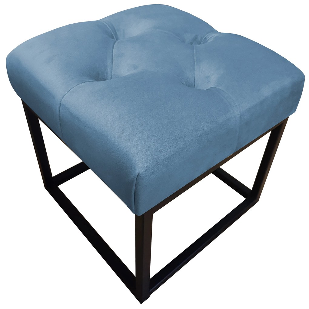 Pufa CHESTERFIELD LOFT ławka podnóżek metal MG33