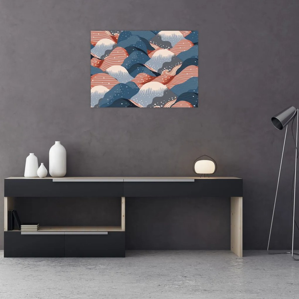 Obraz - Japońskie fale (70x50 cm)