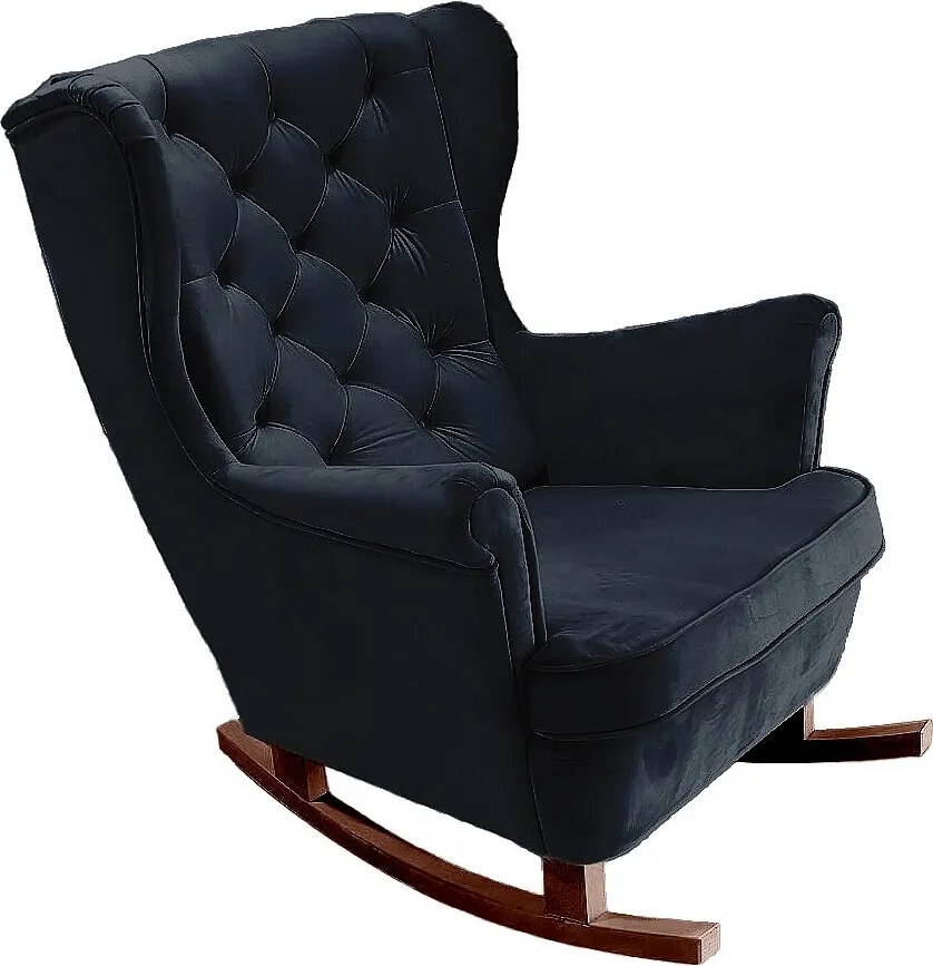 Fotel Relax z Tapicerowanym Siedzeniem i Podłokietnikami, Fotel TV 102x81x95cm Czarny_29863