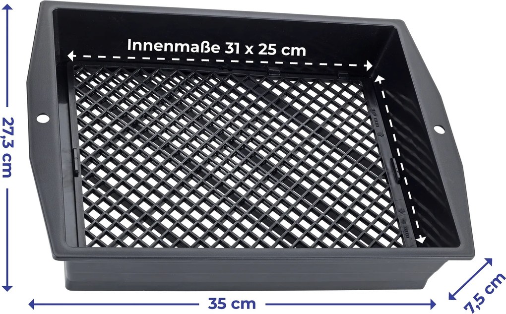 Sitko ogrodowe, regulowana wielkość oczek