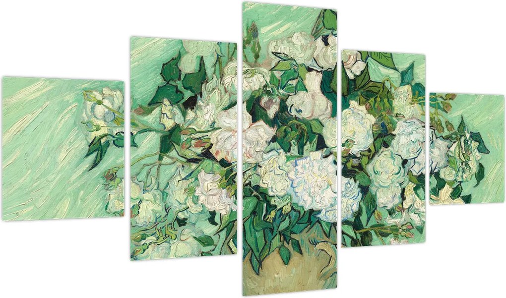 Obraz - Vincent van Gogh, Roses, reprodukcje (125x70 cm)