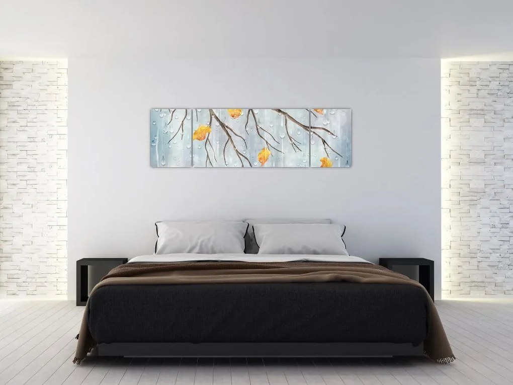 Obraz - Deszczowa jesień (170x50 cm)