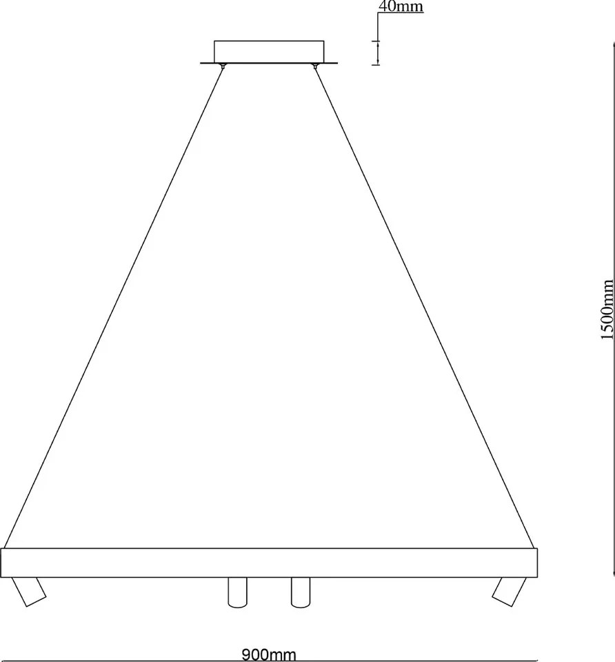 Okrągła lampa wisząca z reflektorkami Spectra No.2