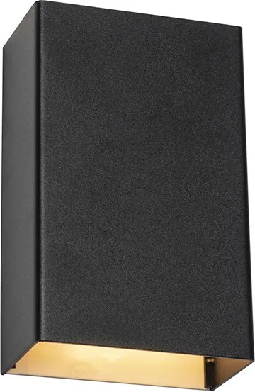 Inteligentna lampa ścienna czarna 10 cm w komplecie z 2 żarówkami WiFi G9 - Otan